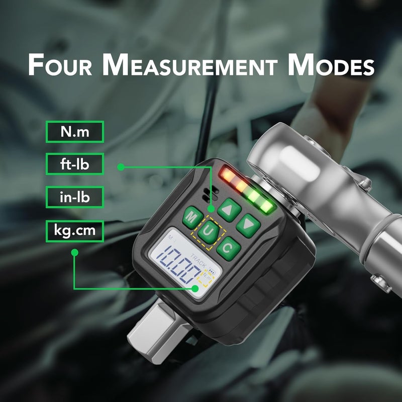 VETOR Digital Torque Wrench Adapter Set 1/2" Drive, Electric Wrenches, Snap on Digital Inch Pound Torque Wrench, 1/4", 3/8" Torque Adapter for Car, Motorcycle & Automotive - Image 2
